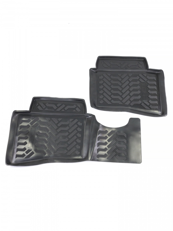 Коврики внутрисалонные Kia Rio III (2011-17) кт. (3D с подпятником) (крепеж) (полиуретан) 