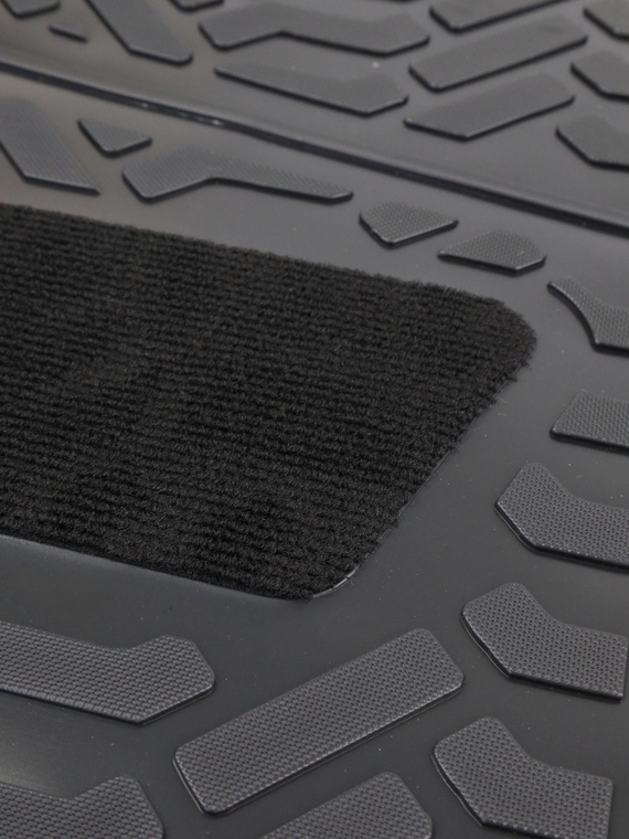 Коврики внутрисалонные Kia Rio III (2011-17) кт. (3D с подпятником) (крепеж) (полиуретан) 