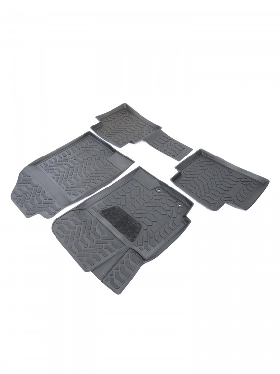 Коврики внутрисалонные Hyundai Solaris I (2010-17) кт.(3D с подпятн) (крепеж) (полиуретан)