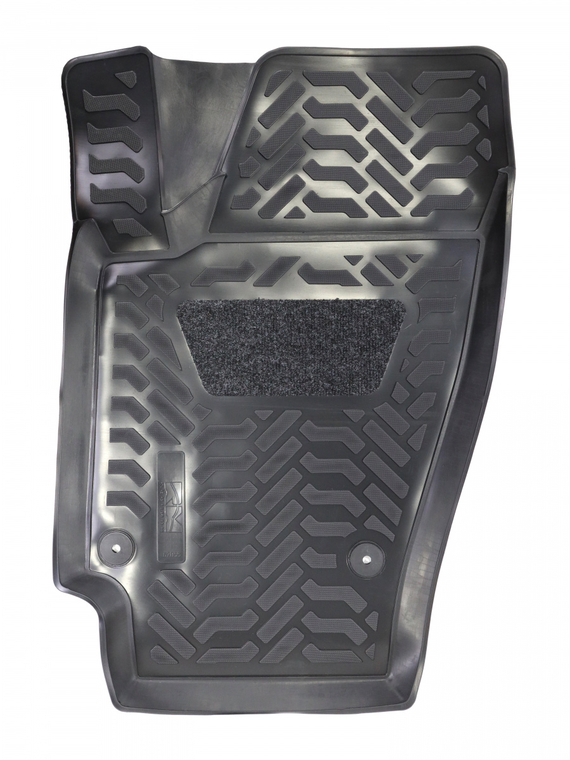 Коврики внутрисалонные VW Polo SD (2010-20) кт. (3D с подпятником) (крепеж) (полиуретан) 