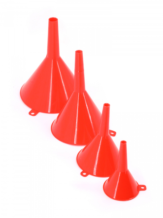Воронка (пластмассовая кт. 4 шт.) (D50, 75, 95 и 115 мм) 