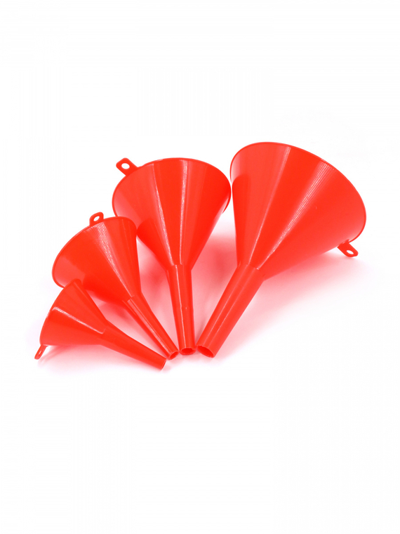 Воронка (пластмассовая кт. 4 шт.) (D50, 75, 95 и 115 мм) 