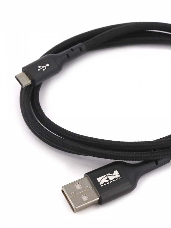 Кабель micro USB 2.0 (1м) (текстиль) REDMARK