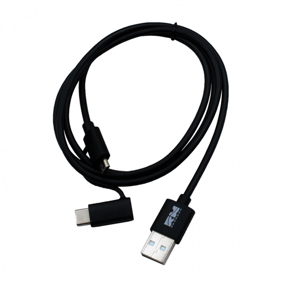 Кабель 2 в 1 USB 2.0 - Type-C -micro (1м) ПВХ REDMARK