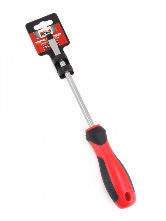 Отвертка шлицевая 8x150 мм c двухкомпонентной рукояткой 