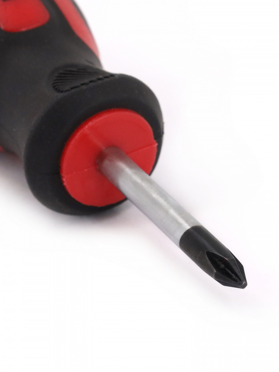 Отвертка крестовая PH1х38 мм c двухкомпонентной рукояткой 