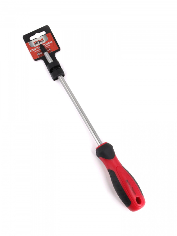 Отвертка крестовая PH3х200 мм c двухкомпонентной рукояткой 