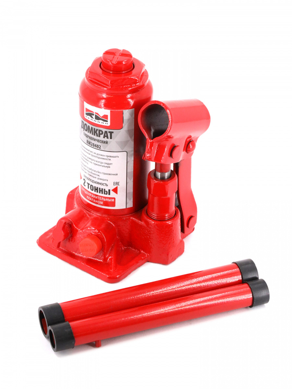 Домкрат гидравлический 2т.с перепускным клапаном (высота мин/макс 148/278мм) (в кейсе) 