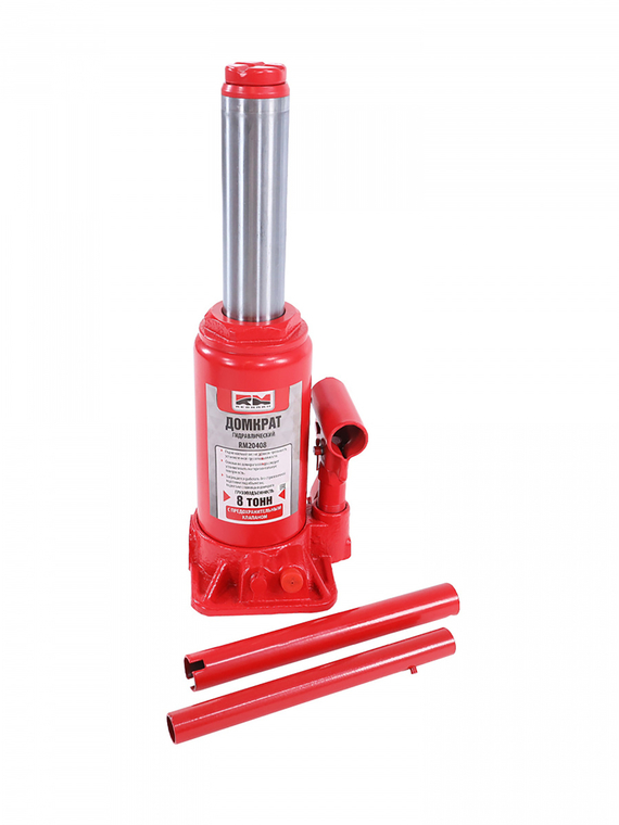 Домкрат гидравлический 8т.с перепускным клапаном (высота мин/макс 200/385мм) 