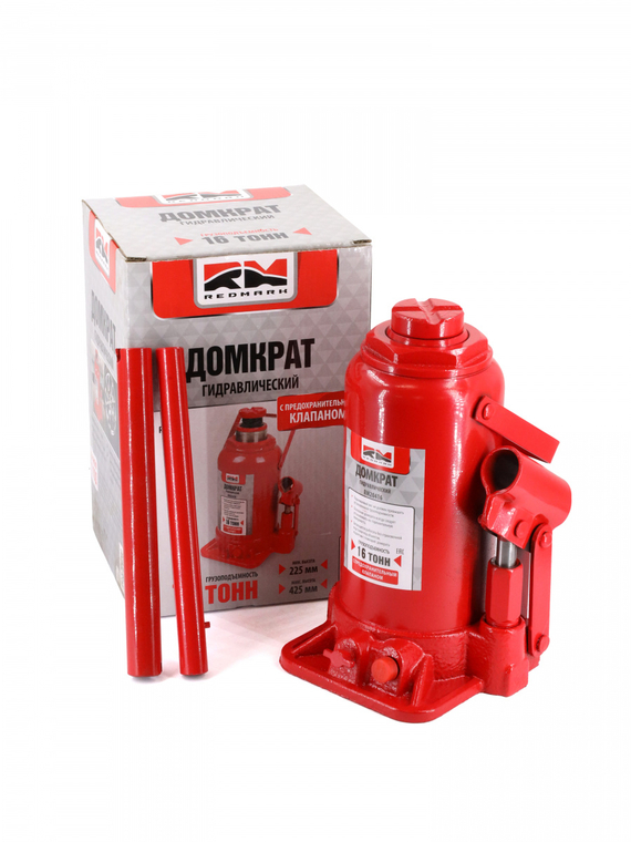Домкрат гидравлический 16т. с перепускным клапаном (высота мин/макс 225/425мм) 