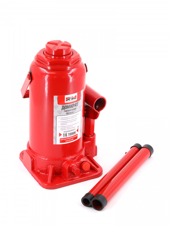 Домкрат гидравлический 16т. с перепускным клапаном (высота мин/макс 225/425мм) 