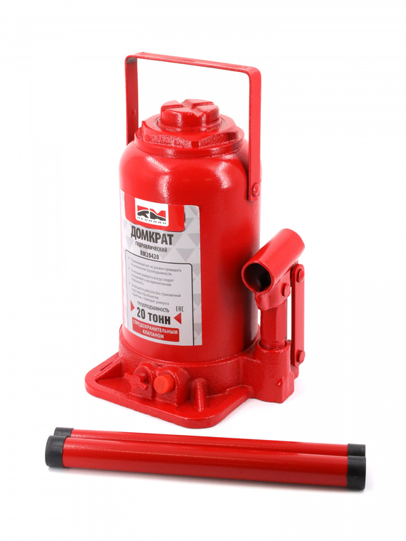 Домкрат гидравлический 20т. с перепускным клапаном (высота мин/макс 235/440мм) 
