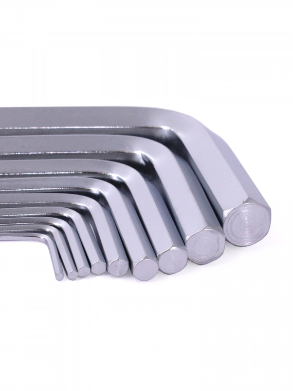 Набор ключей шестигранных 9 шт. (1.5, 2, 2.5, 3, 4, 5, 6, 8, 10 мм) (кт.) 