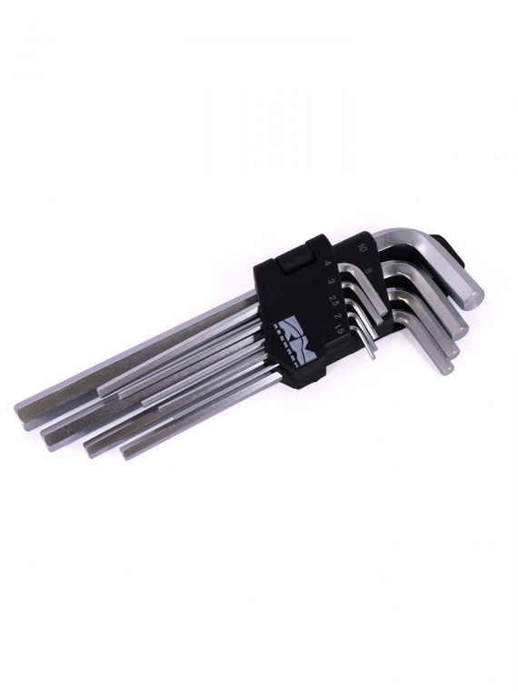 Набор ключей шестигранных 9 шт. (1.5, 2, 2.5, 3, 4, 5, 6, 8, 10 мм) (кт.) 