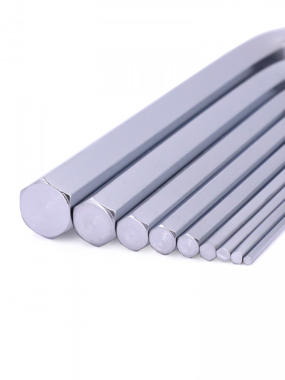 Набор ключей шестигранных 9 шт. короткий (1.5, 2, 2.5, 3, 4, 5, 6, 8, 10 мм) (кт.)