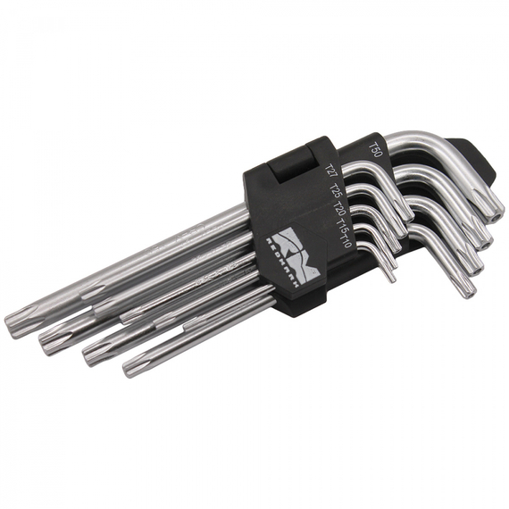 Набор ключей шестигран TORX 9шт.(кт.) (Т10, Т15, Т20, Т25, Т27, Т30, Т40, Т45, Т50) RedMark