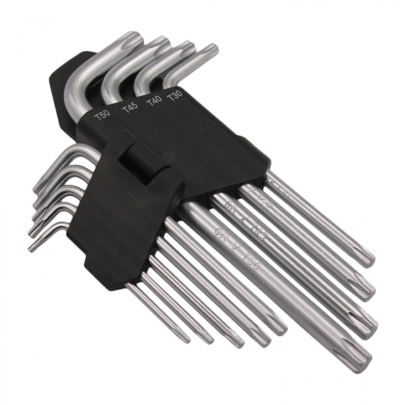 Набор ключей шестигран TORX 9шт.(кт.) (Т10, Т15, Т20, Т25, Т27, Т30, Т40, Т45, Т50) RedMark
