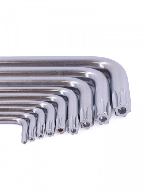 Набор ключей шестигран TORX 9шт.(кт.) (Т10, Т15, Т20, Т25, Т27, Т30, Т40, Т45, Т50) RedMark