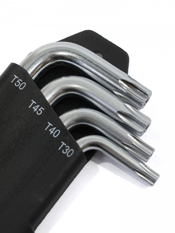 Набор ключей шестигран TORX коротких 9шт (кт.)(Т10, Т15, Т20, Т25, Т27, Т30, Т40, Т45, Т50) RedMark