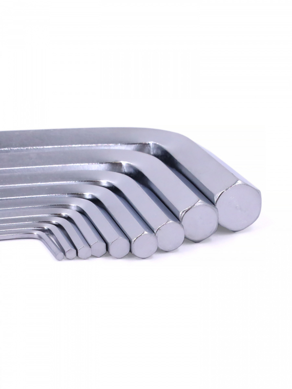 Набор ключей шестигранных с шаром 9 шт удлиненый (1.5,2,2.5,3,4,5,6,8,10 мм) (кт.)