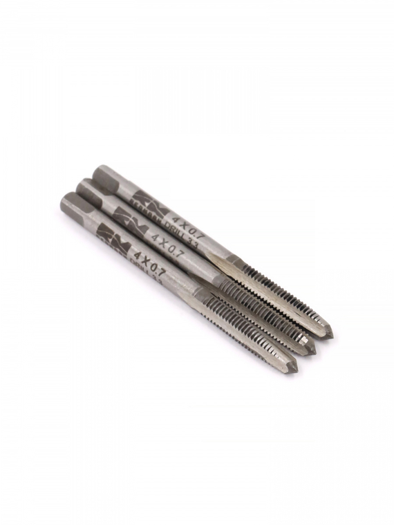 Метчики метрические M4×0,7мм (набор 3 шт. ) 