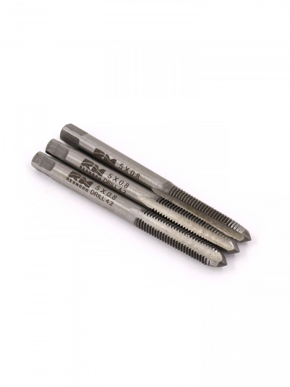 Метчики метрические M5×0,8мм (набор 3 шт. ) 