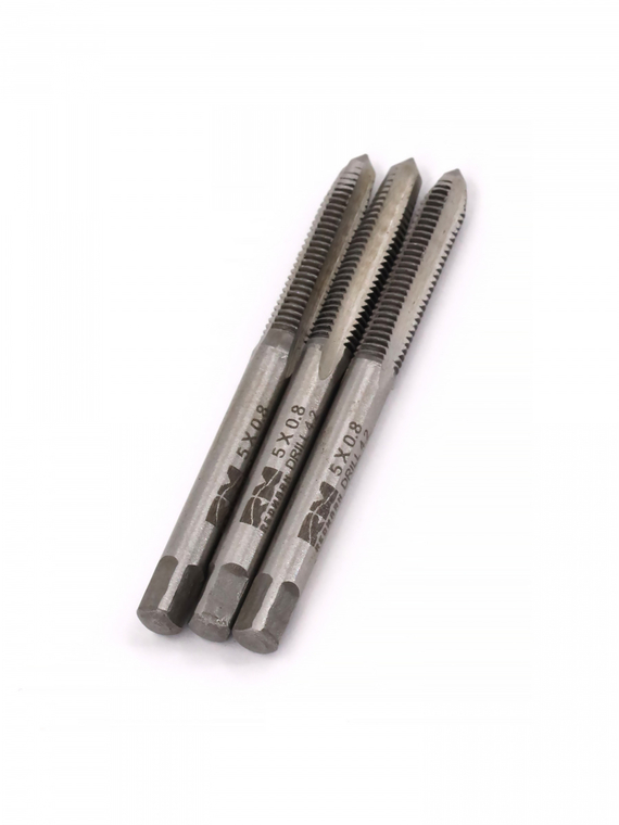 Метчики метрические M5×0,8мм (набор 3 шт. ) 