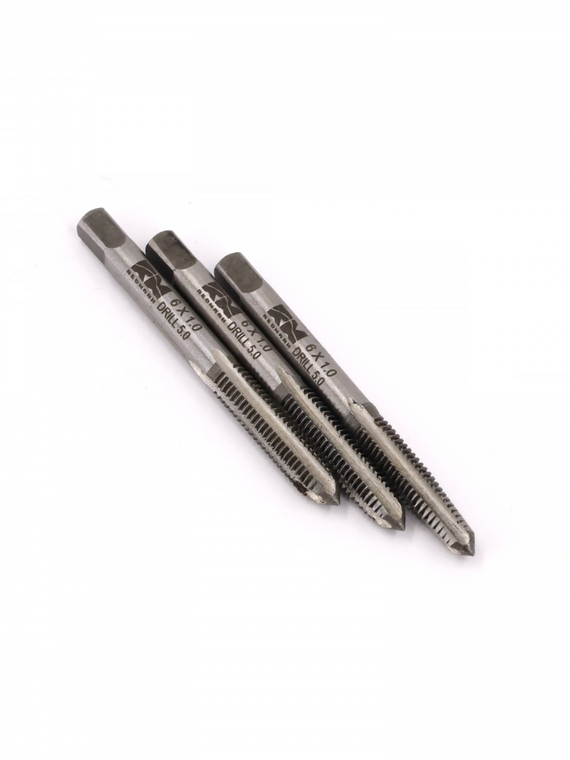 Метчики метрические M6×1,0мм (набор 3 шт. ) 