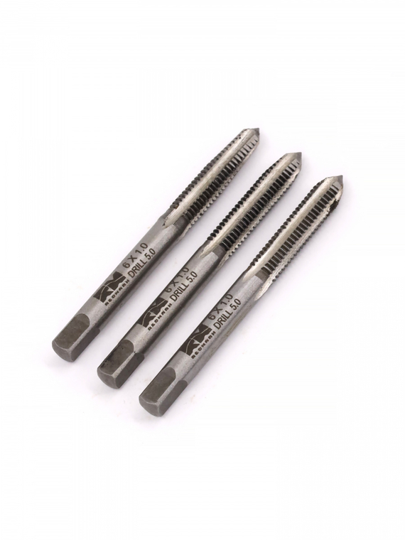 Метчики метрические M6×1,0мм (набор 3 шт. ) 