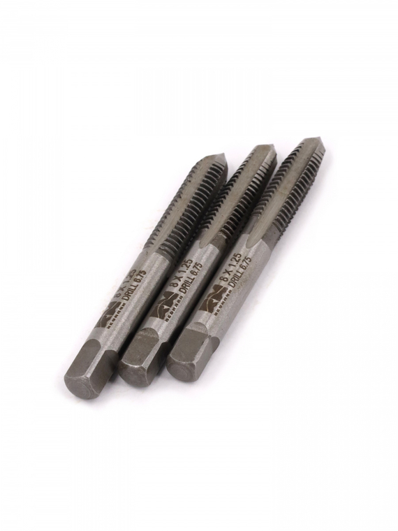 Метчики метрические M8×1,25мм (набор 3 шт. ) 