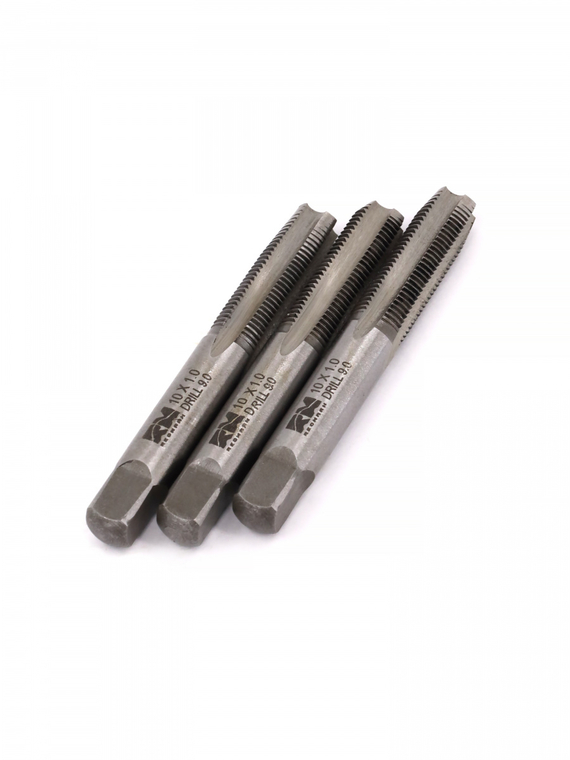Метчики метрические M10 х1,0мм (набор 3 шт.) 