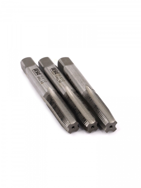 Метчики метрические M10×1,0мм (набор 3 шт.) 