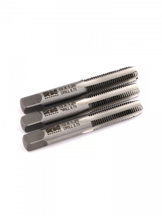 Метчики метрические M10×1,25мм (набор 3 шт.) 