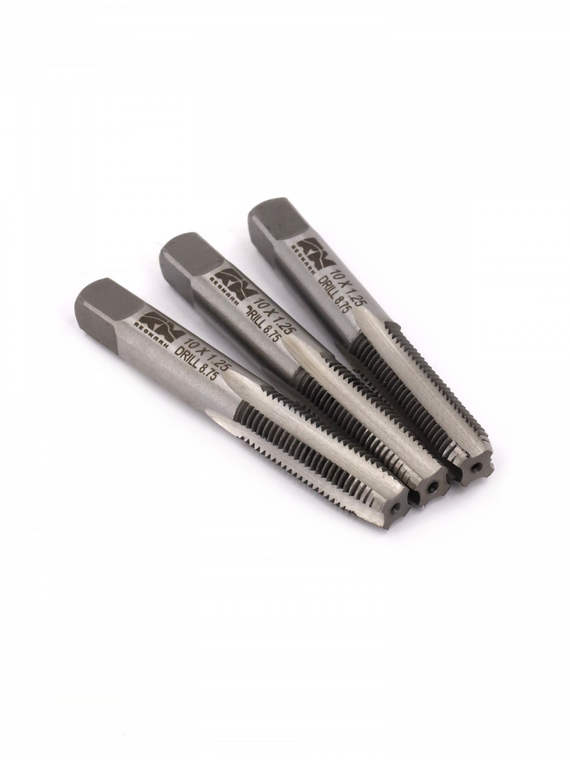 Метчики метрические M10×1,25мм (набор 3 шт.) 