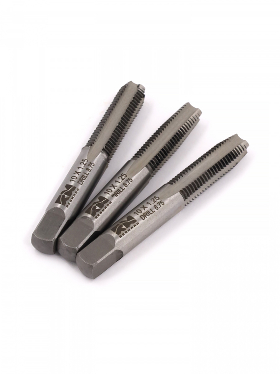 Метчики метрические M10×1,25мм (набор 3 шт.) 