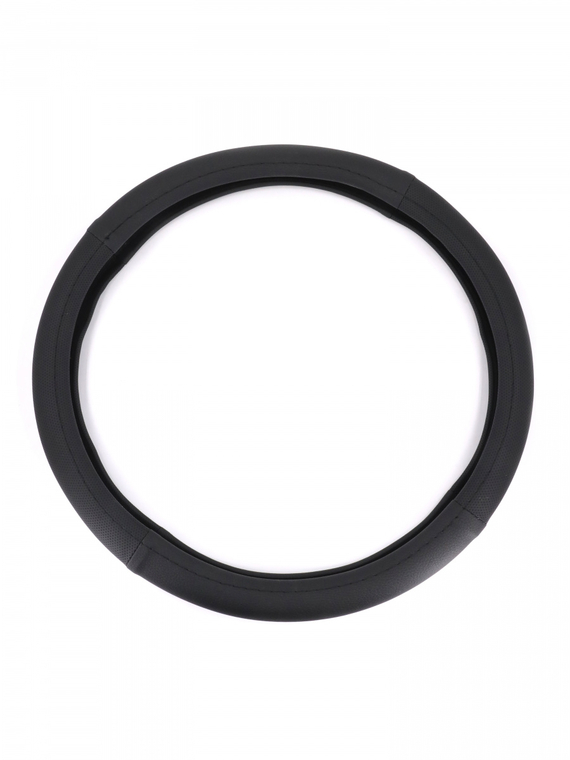 Оплетка руля RedMark комб. экокожа, М размер, перфорация-глад.черный