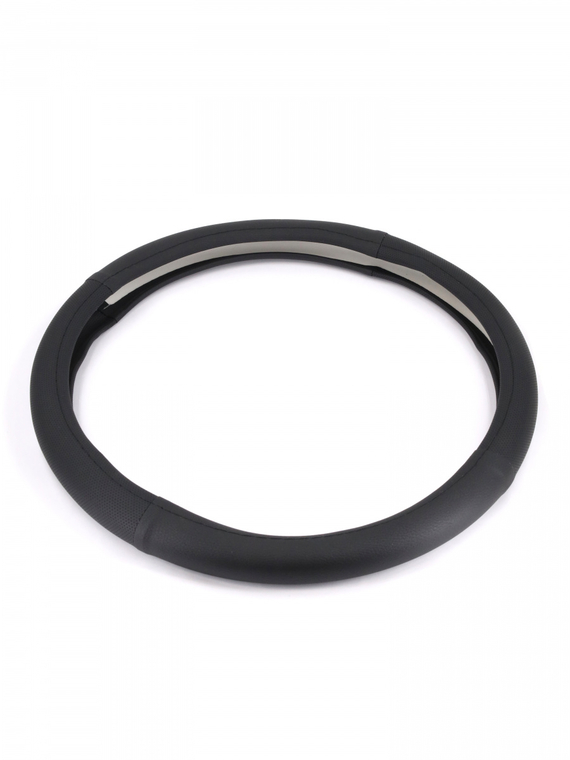 Оплетка руля RedMark комб. экокожа, М размер, перфорация-глад.черный