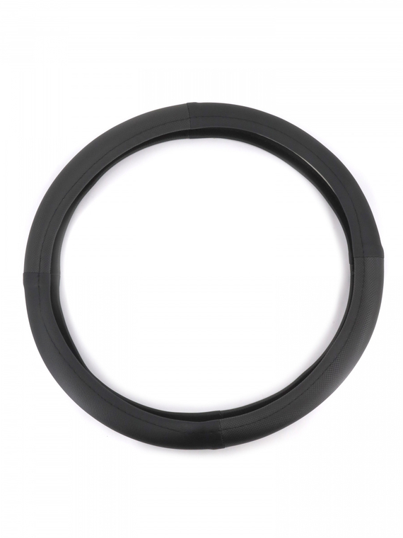 Оплетка руля RedMark комб. экокожа, М размер, карбон-глад.черный