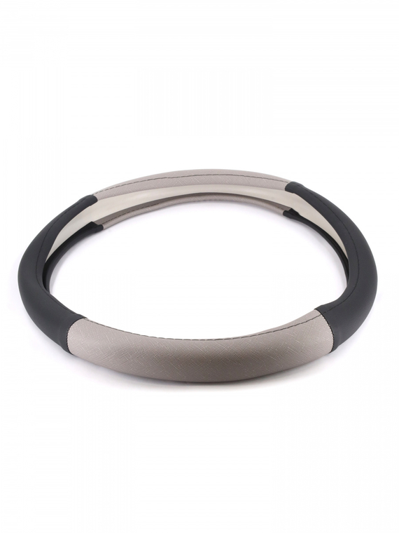 Оплетка руля RedMark комб. экокожа, М размер, черно-серый