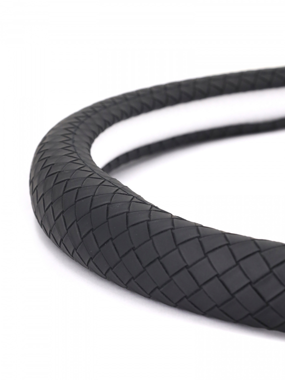 Оплетка руля RedMark экокожа, XL размер, косичка, черный