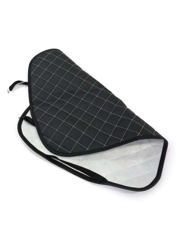 Накидка защитная на спинку сиденья экокожа ромб черный/белый RedMark