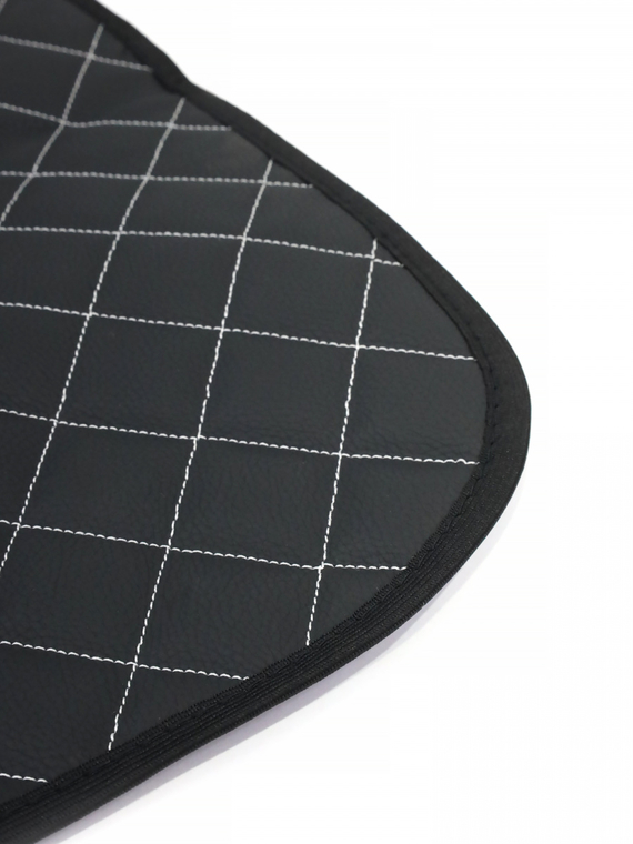 Накидка защитная на спинку сиденья экокожа ромб черный/белый RedMark