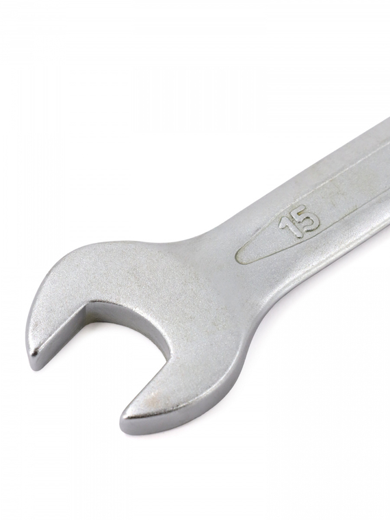 Ключ гаечный комбинированный 15х15 мм (холодный штамп) CR-V 