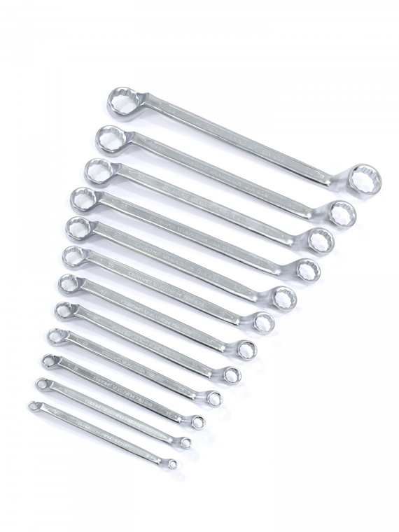 Набор ключей накидных 12 шт.(6х7 - 30х32 мм) (холодный штамп) CR-V 