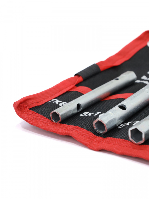 Набор ключей трубчатый штампованный  5+1 шт (7х8 - 12х13 + вороток) 