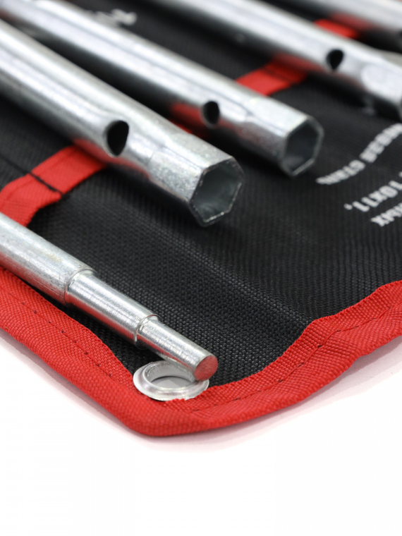 Набор ключей трубчатый штампованный  5+1 шт (7х8 - 12х13 + вороток) 