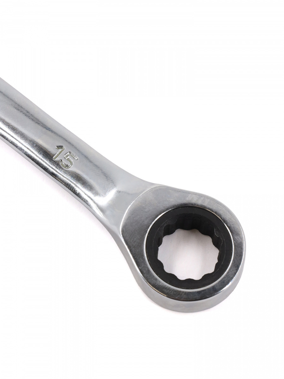 Ключ гаечный комбинированный трещоточный 15х15 мм Redmark