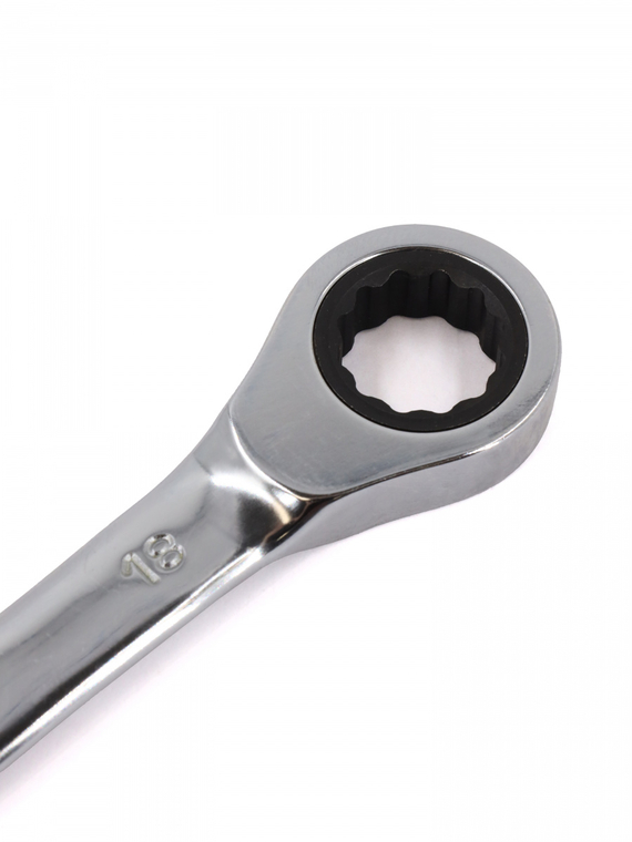 Ключ гаечный комбинированный трещоточный 18х18 мм Redmark