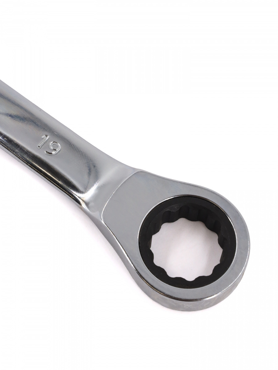 Ключ гаечный комбинированный трещоточный 19х19 мм Redmark