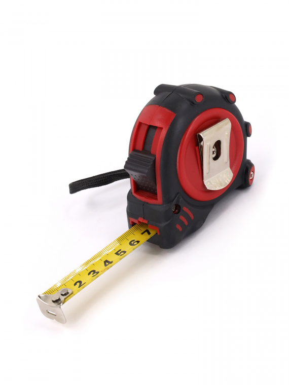 Рулетка в обрезиненном корпусе 5м RedMark
